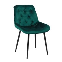 Кресло интерьерное AksHome ASTRA, зеленый велюр HLR-56/черный